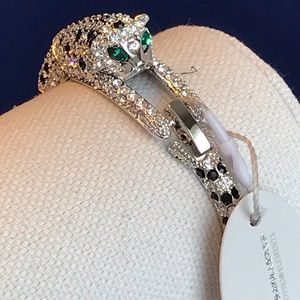 Stunning original Feline silver plated Braclet